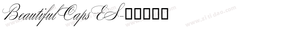 Beautiful Caps ES字体转换
